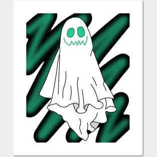 smiling ghost Posters and Art